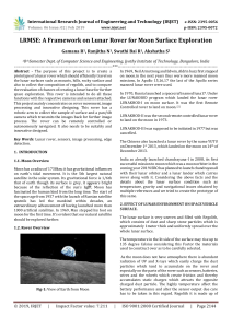 IRJET-    LRMSE: A Framework on Lunar Rover for Moon Surface Exploration
