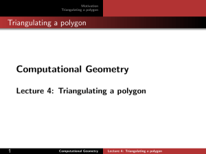 triangulating polygon - CG