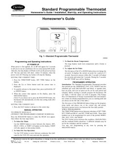 thermostat guide manual