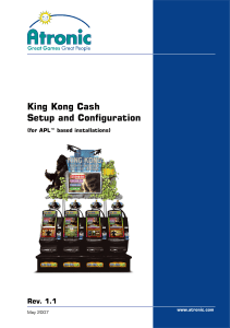 Manual King Kong Cash - Setup and Configuration (APL based) 1.1b