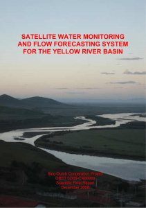 Satellite Water Resources Monitoring and Flow Forecasting System for the Yellow River Basin