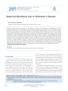 Brain-Gut-Microbiota Axis in Alzheimers Disease