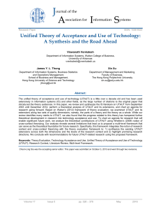 Unified Theory of Acceptance a