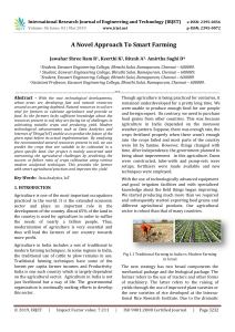 IRJET-    A Novel Approach to Smart Farming