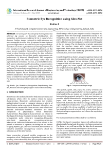 IRJET-    Biometric Eye Recognition using Alex-Net