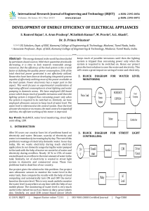 IRJET-    Development of Energy Efficiency of Electrical Appliances