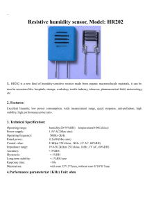 HR202 Humidity Sensor