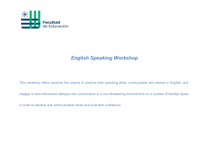 ESL Speaking Workshop