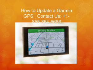 How to Update a Garmin GPS