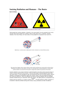 Ionizing Radiation and Humans