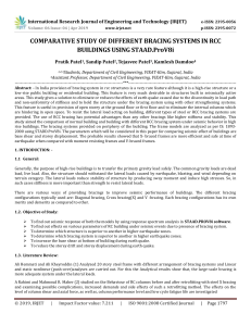 IRJET-    Comparative Study of Different Bracing Systems in RCC Buildings using STAAD.ProV8i
