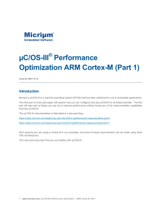 uC-OS-III Performance optimization part1