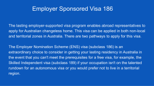 186 visa |  Migration Agent Perth, WA