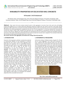IRJET-Durability Properties of Excavated Soil Concrete