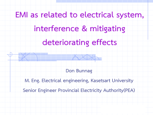 EMI as related to electrical system
