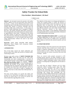 IRJET-    Safety-Tracker for School Kids