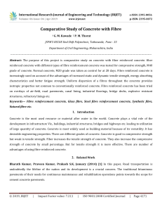 IRJET-    Comparative Study of Concrete with Fibre