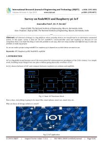 IRJET-    Survey on Nodemcu and Raspberry Pi: IoT