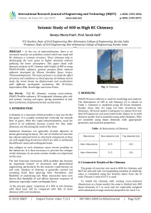 IRJET-    Seismic Study of 400 M High RC Chimney