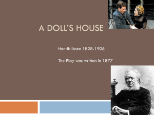 Ibsen A Doll's House - Powerpoint for teaching