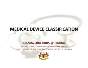 Medical Device Classification