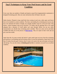 Top 5 Techniques to Keep Your Pool Secure and In Good Condition