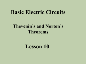 Lesson 10 Thevenin and Norton