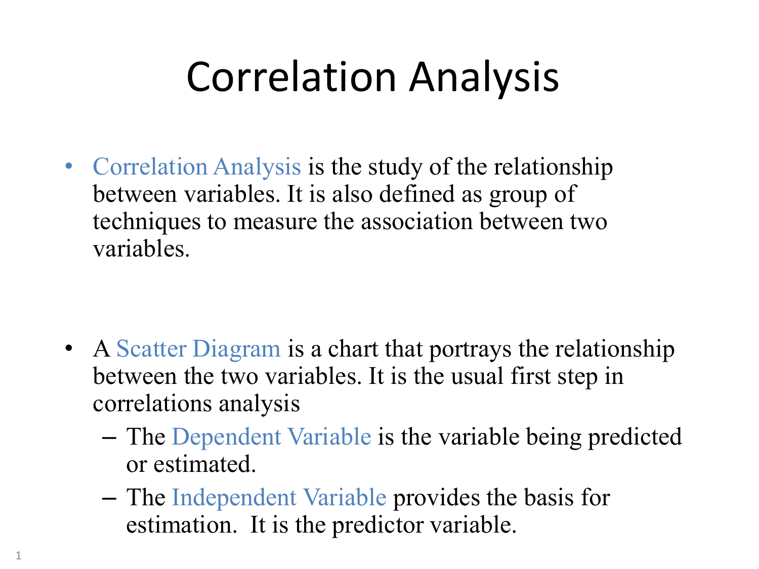 meaning of analysis correlation