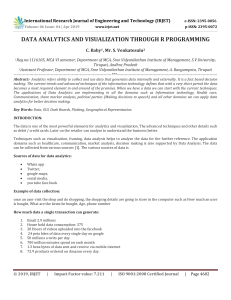 IRJET-    Data Analytics and Visualization through R Programming