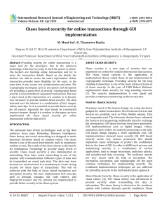 IRJET-CHAOS based Security for Online Transactions through GUI Implementation