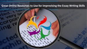 Great Online Resources to Use for Improvising the Essay Writing Skills