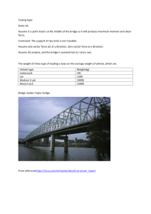 Bridge design for finite element analysis