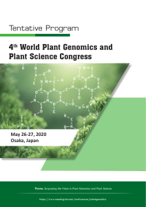 Plant Genomics Osaka Conferencew Program