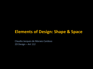 Elements of Design: shape space