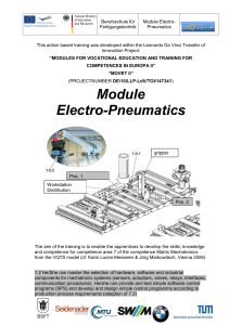 Electro-Pneumatics Module for Mechatronics Training