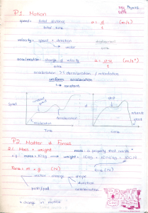 Physics Note IGCSE