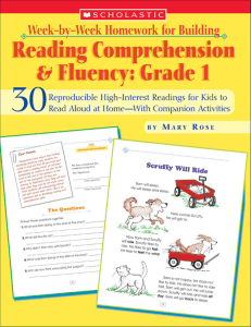 Reading Comprehension Fluency G1