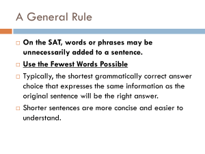 SAT Grammar