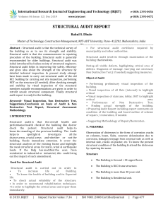 IRJET-Structural Audit Report