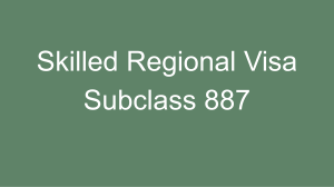  Skilled Regional Visa Subclass 887 | Immigration Agent Perth, WA