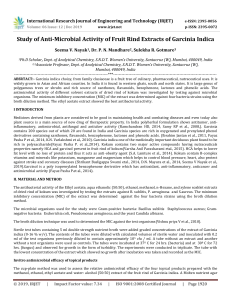 IRJET-Study of Anti-Microbial Activity of Fruit Rind Extracts of Garcinia Indica