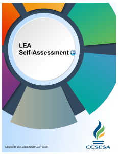 Needs assessmentLEA Self-Assessment Compiled data