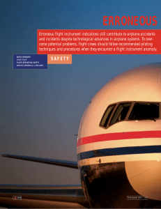 Erroneous Flight Instruments - Boeing Aero Magazine (Third Quarter 2003)