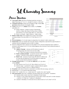 FULL SUMMARY - IB SL Chemistry (Imaginfinity)
