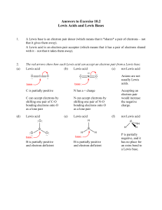chem1000 exercise 10.2 lewis acids and bases answers