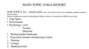 yoga resort