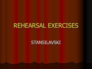 Rehearsal Exercises (Stanislavski)