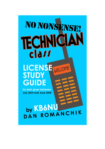 2014 No-Nonsense Technician Class Amateur Radio License Study Guid
