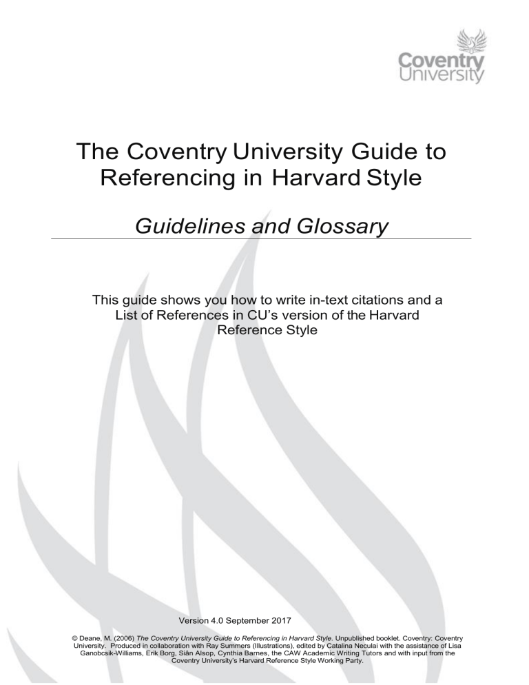 coventry university essay guidelines