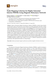 Node Mapping Criterion for Highly Saturated Interior PMSMs Using Magnetic Reluctance Network